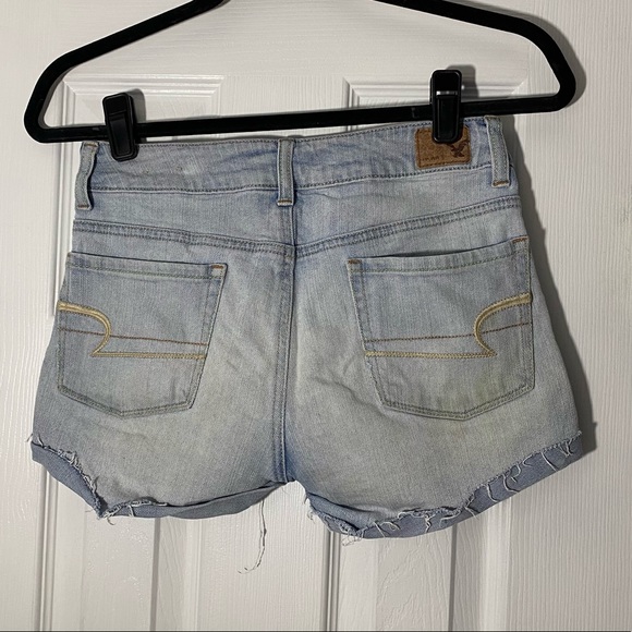 American Eagle Stretch Jean Shorts in Light Wash - Picture 3 of 6
